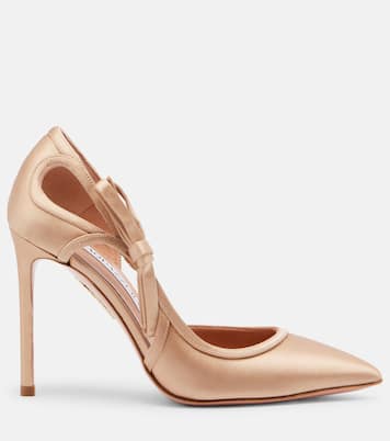 Pumps Soave 105 aus Satin | Aquazzura