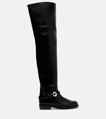 Overknee-Stiefel aus Leder | Coperni
