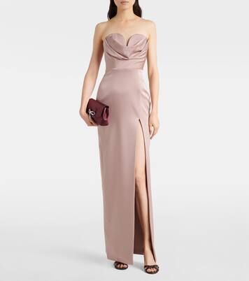 Soft Bow Mini embellished satin clutch | Jimmy Choo