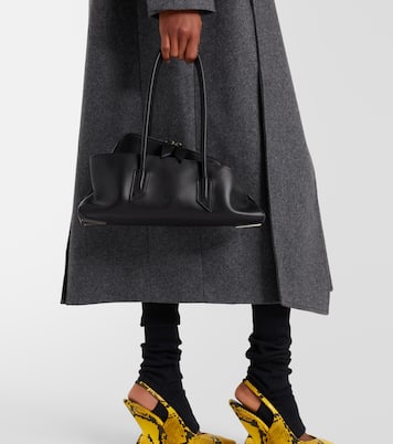 La Passeggiata Small leather tote bag | The Attico