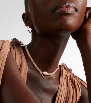 Collana Serpenti in oro rosa 18kt con diamanti e onice | Bvlgari