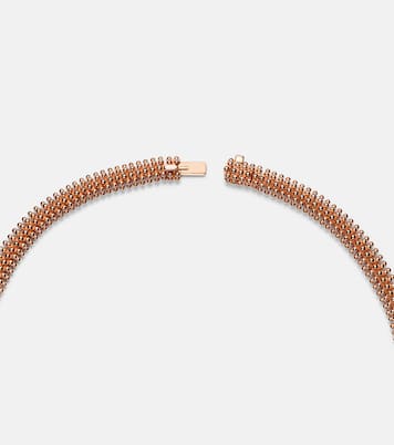 Collana Serpenti in oro rosa 18kt con diamanti e onice | Bvlgari