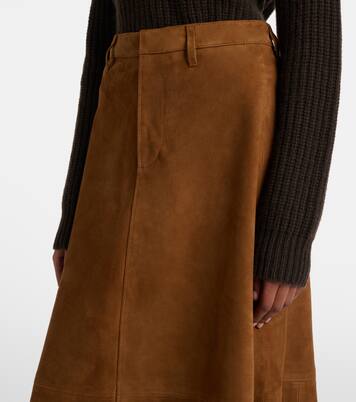 Cassia suede midi skirt | Citizens of Humanity