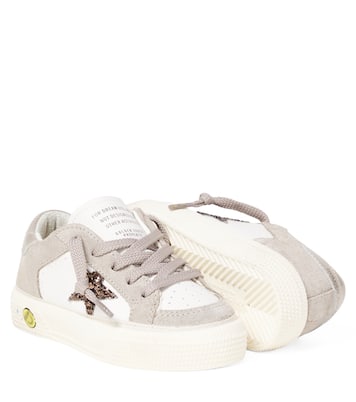 May suede-trimmed sneakers | Golden Goose Kids