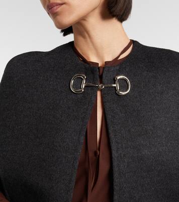 Cape Caban Horsebit aus Wolle | Gucci