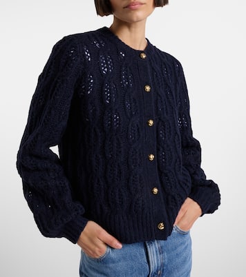 Cárdigan en mezcla de lana con capa | Frame