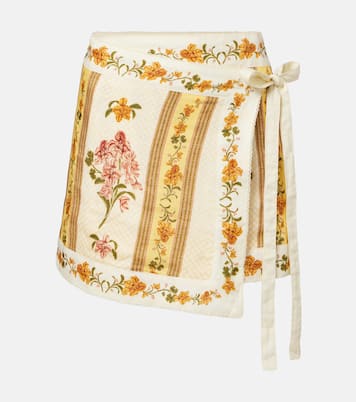 Floral linen beach cover-up | Agua by Agua Bendita