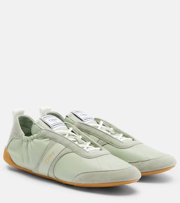 Sneakers Chloé Kick mit Veloursleder | Chloé