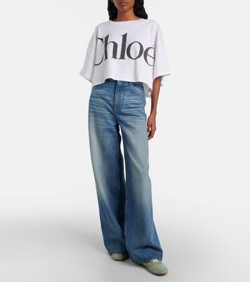 Sneakers Chloé Kick mit Veloursleder | Chloé