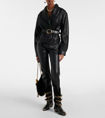 Gerade Hose Vanel aus Leder | Isabel Marant