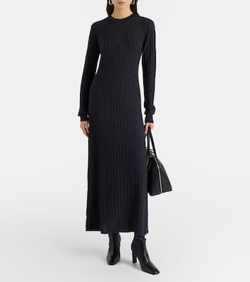 Cable-knit wool maxi dress | Toteme