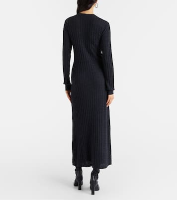 Cable-knit wool maxi dress | Toteme