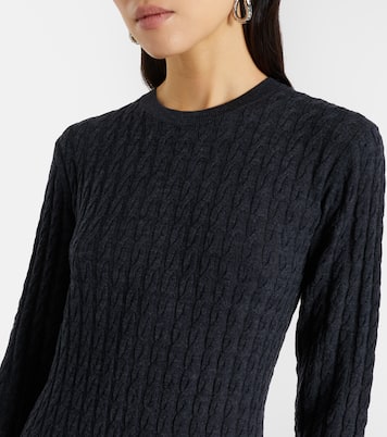 Cable-knit wool maxi dress | Toteme