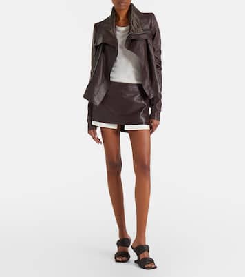 Minifalda Fog de piel | Rick Owens