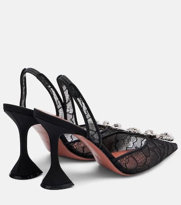 Rosie lace slingback pumps | Amina Muaddi