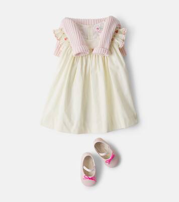 Baby Besticktes Kleid Amantine aus Baumwolle | Bonpoint