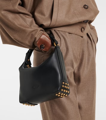 Metal Dots Mini leather shoulder bag | Tod's