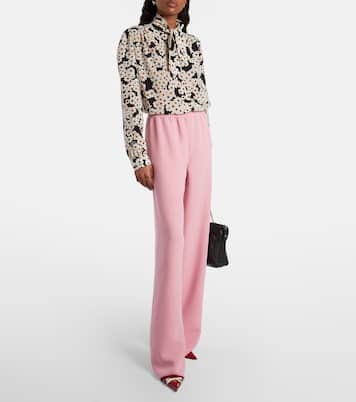 Silk wide-leg pants | Valentino