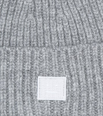 Face ribbed-knit wool beanie | Acne Studios Kids