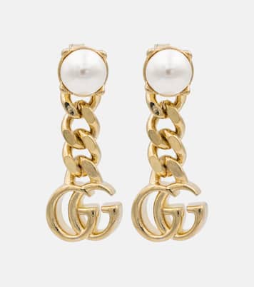 Ohrringe Double G mit Zierperlen | Gucci