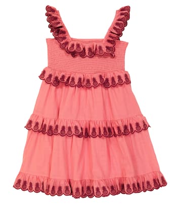 Besticktes Kleid Tropicana aus Baumwolle | Zimmermann Kids