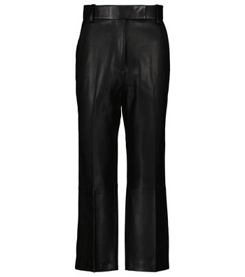 Cropped-Hose Melie aus Leder | Khaite