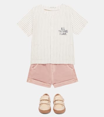 Striped cotton and linen shirt | The New Society