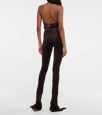 Pantalon à taille haute en velours | Rick Owens