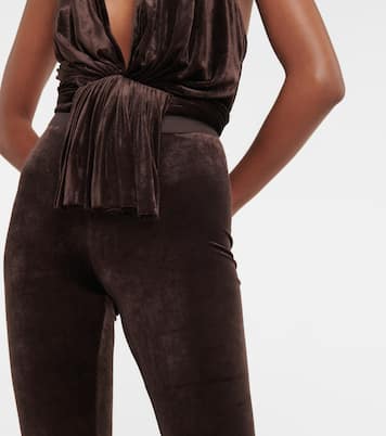 Pantalon à taille haute en velours | Rick Owens