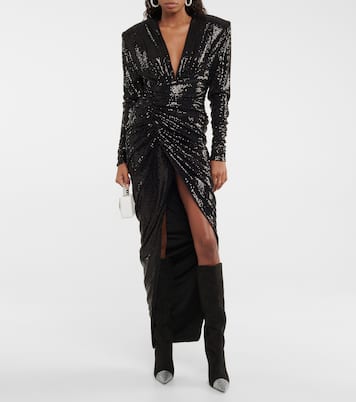 Botas altas Karen de ante | Alexandre Vauthier