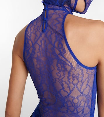 Lace mask top | Dion Lee