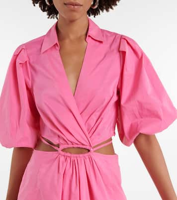 Aulora cutout poplin minidress | Simkhai