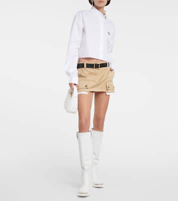 Stiefel aus Leder | Miu Miu