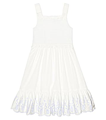 Kleid aus Baumwollpopeline | Self-Portrait Kids