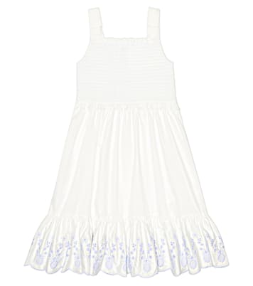 Kleid aus Baumwollpopeline | Self-Portrait Kids