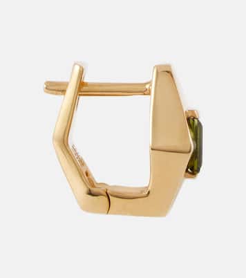 Deco Rombo Mini 9kt gold earrings with tourmaline | Aliita