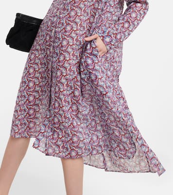 Eliane floral-print cotton midi dress | Marant Etoile