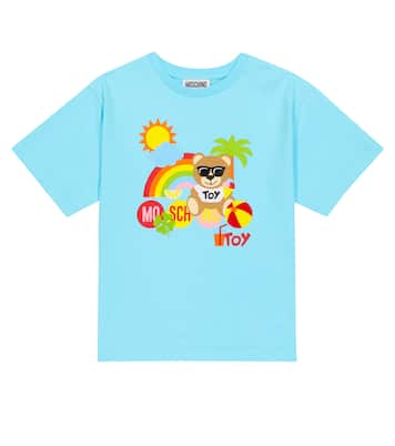 Camiseta de jersey de algodón estampada | Moschino Kids