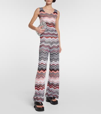 Pantalon ample à taille haute à sequins | Missoni