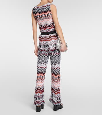 Pantalon ample à taille haute à sequins | Missoni