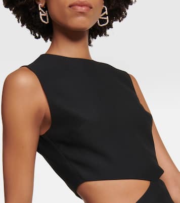 Miniabito in lana e seta con cut-out | Valentino