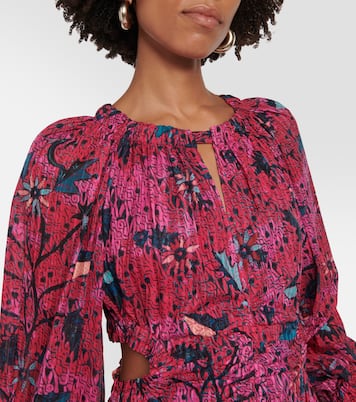 Helia printed cotton-blend midi dress | Ulla Johnson