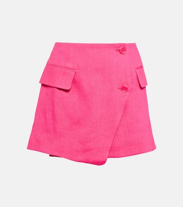 Minifalda en mezcla de lino | Frame