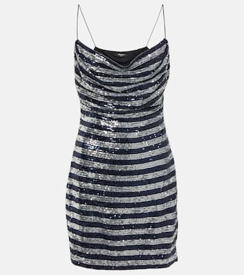 Sequined striped minidress | Balmain