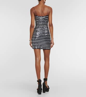 Sequined striped minidress | Balmain