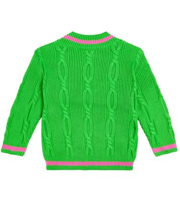 Jersey trenzado con cuello en V | Mini Rodini