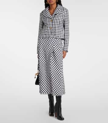 Gingham cropped blazer | Etro