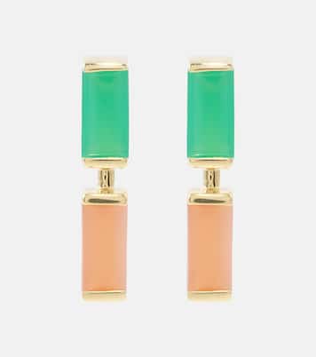 Pendientes Compuesta de oro de 9 ct con piedras | Aliita