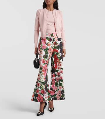 Pantalones flared en mezcla de algodón | Oscar de la Renta