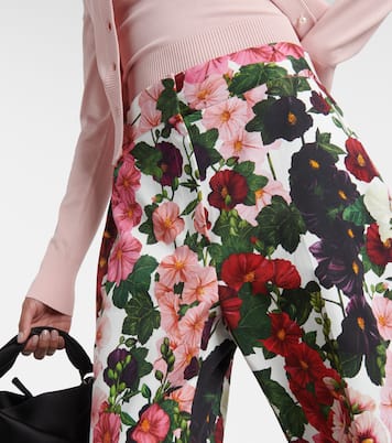 Pantalones flared en mezcla de algodón | Oscar de la Renta